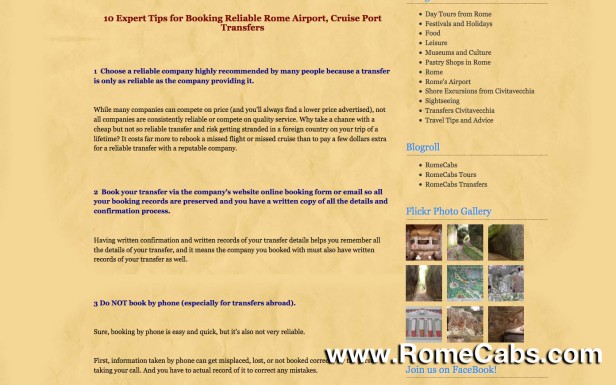 TOP 7 ROME AND ITALY TRAVEL TIPS from RomeCabs