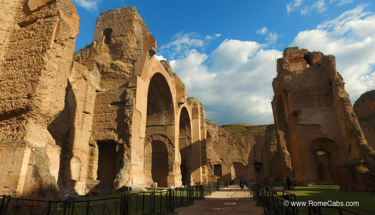 Baths of Caracalla, Rome luxury tours from Civitavecchia private excursions