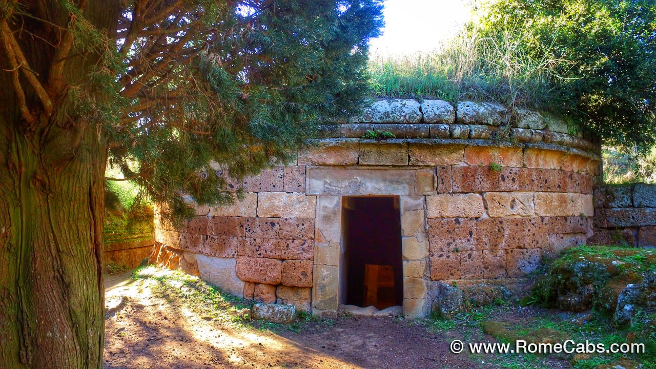 Post Cruise Tour from Civitavecchia Cerveteri Etruscan Necropolis Rome Cabs