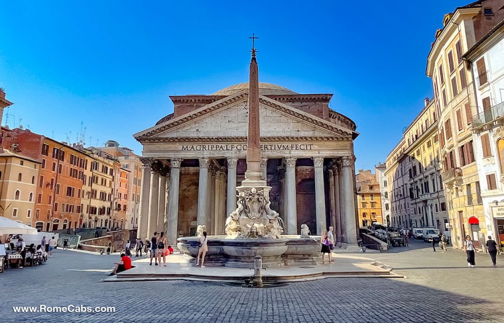 Piazza della Rotonda Fountain Obelisk Pantheon must see best Squares in Rome private tours
