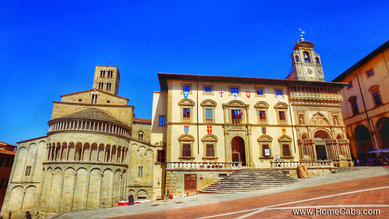 Tuscany Tours from Rome with RomeCabs to Arezzo Piazza Grande
