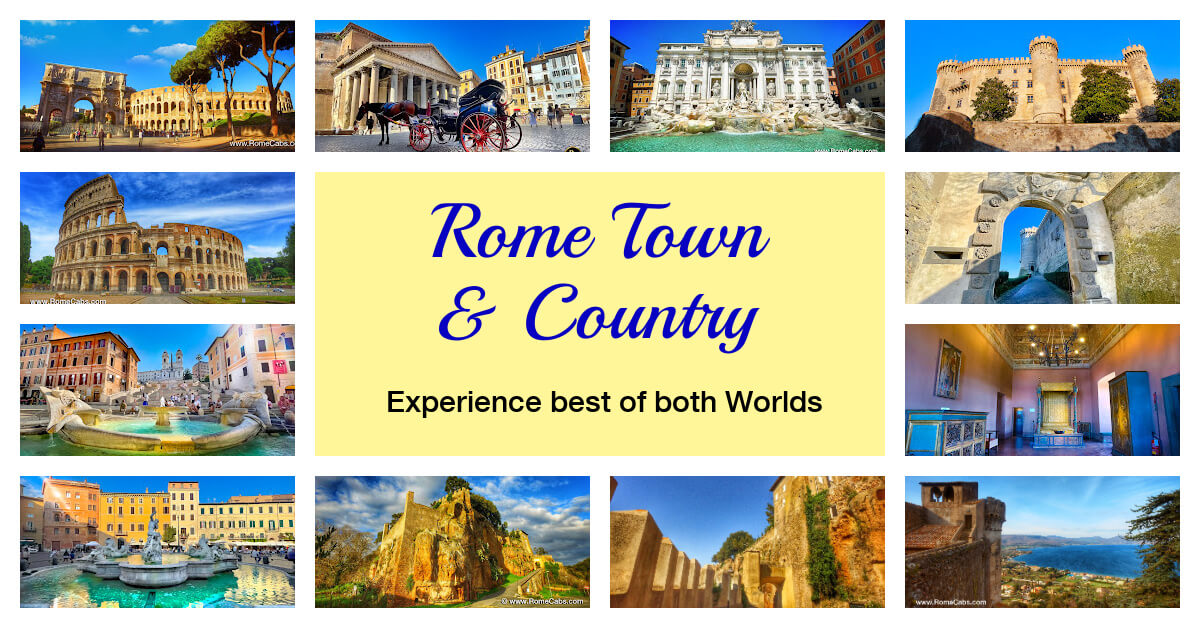 Rome Town and Country Tour Shore Excursion from Civitavecchia RomeCabs